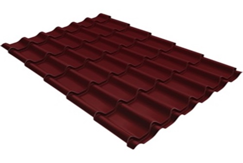 Metal tile classic 0.5 Satin RAL 3005 red wine